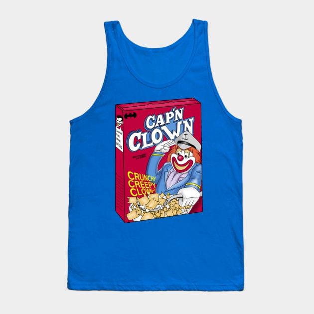 Cap'n Clown Cereal Tank Top by AndrewKennethArt